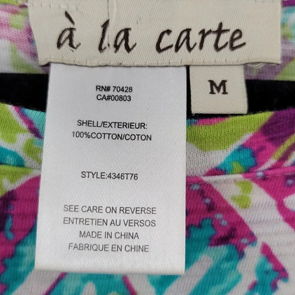 3 For $20 A La Carte Multi color top size M